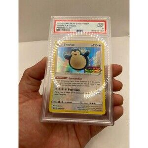 Pokemon PSA 9 Vivid Voltage Snorlax Prerelease Holo #068 Black Star Promo
